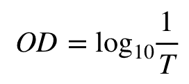  Relación entre OD y %T